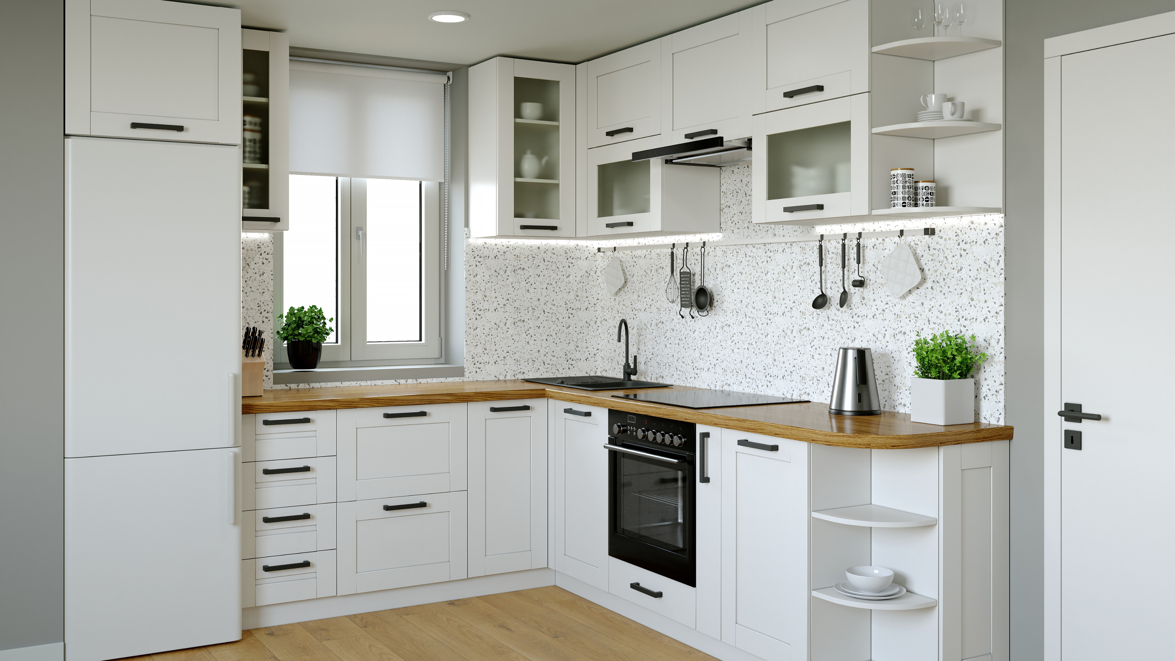 Standard white kitchen